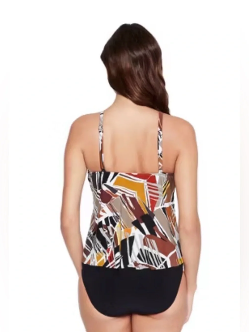 Magicsuit Leaf through Angelika Necklace Tankini Swimsuit Top size 14